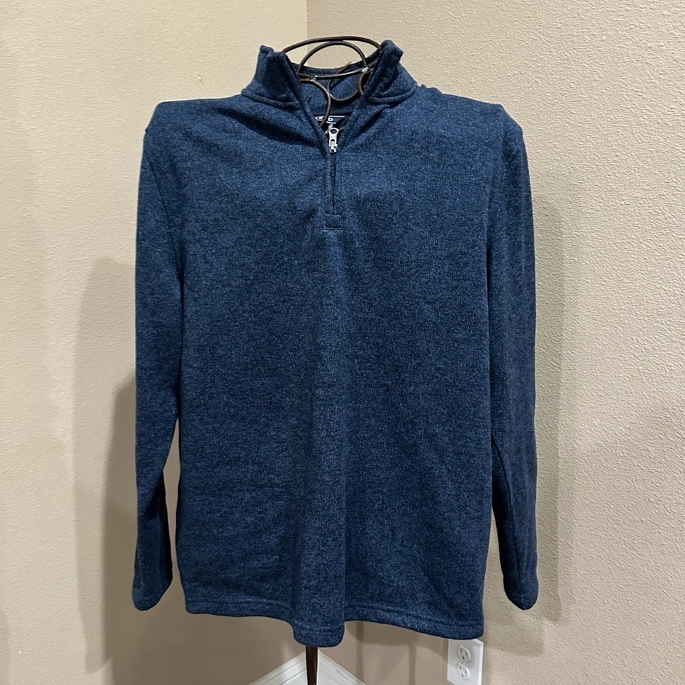 IZOD Men’s Half Zip Navy Pullover, NWT!